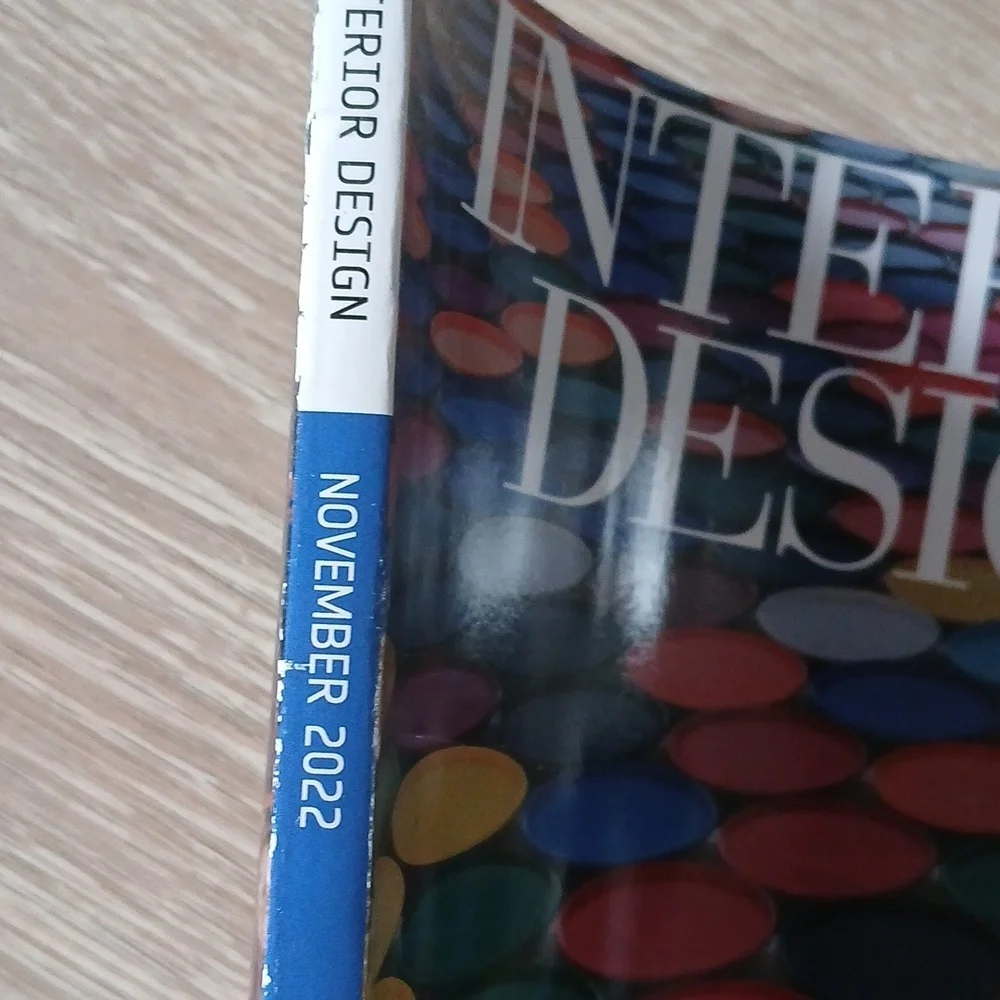 Interior Design Magazine Single Issue Nov 2022 'Color Possibilities' Trends Tips